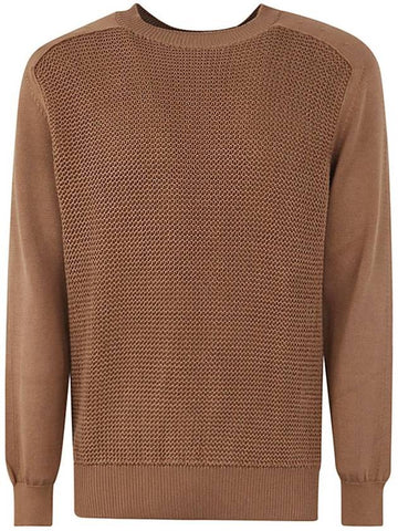 Zegna Cotton And Silk Crew Neck Clothing - ERMENEGILDO ZEGNA - BALAAN 1