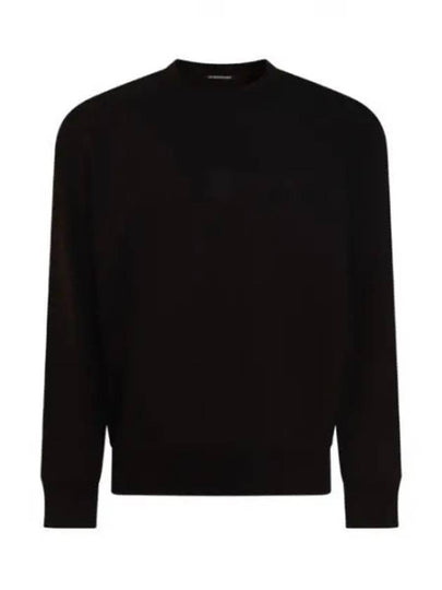 Stretch Fleece Crew Neck Sweatshirt Black - CP COMPANY - BALAAN 2