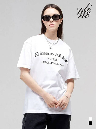 EL club arch overfit short sleeve t-shirt white - ELIMENO - BALAAN 2