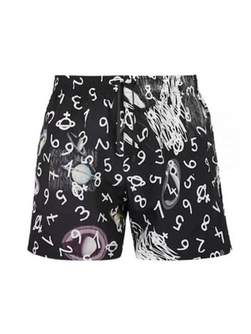 Graphic Print Swim Shorts Black - VIVIENNE WESTWOOD - BALAAN 1