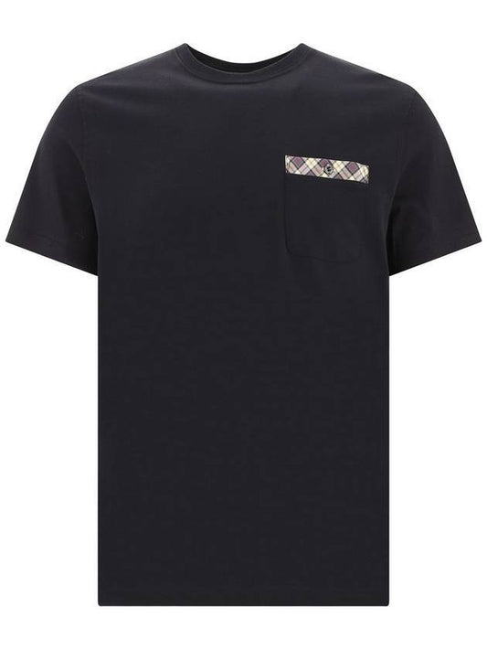 Durness Pocket Short Sleeve T-Shirt Black - BARBOUR - BALAAN.