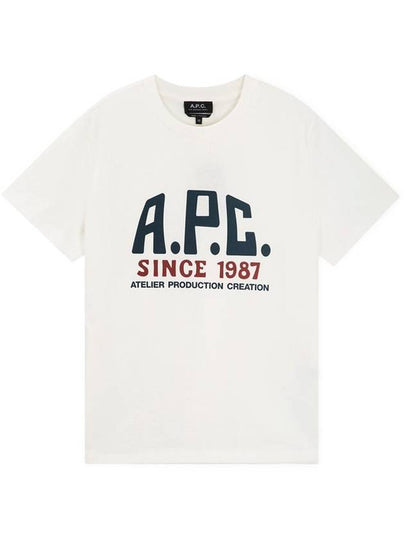 Print Label Short Sleeve T-Shirt White - A.P.C. - BALAAN 2