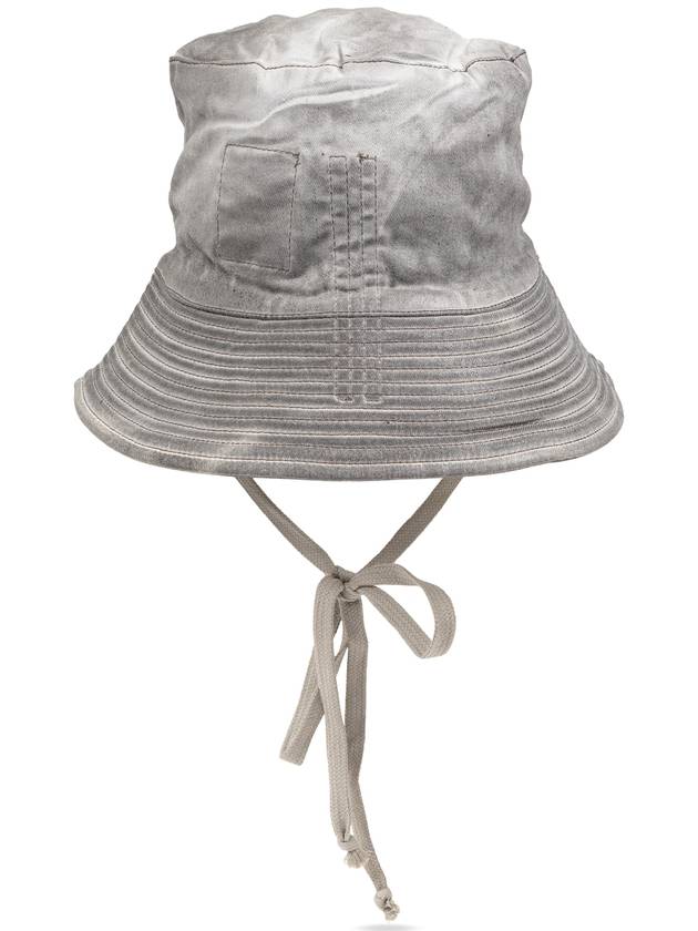 Rick Owens DRKSHDW Hat With Ties, Men's, Grey - RICK OWENS - BALAAN 3