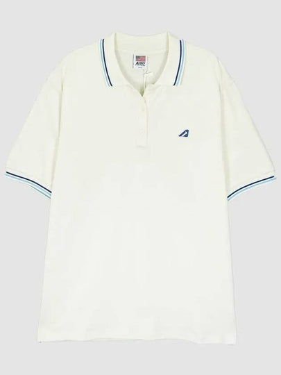 Men's Embroidered Logo Classic Short Sleeve Polo Shirt White - AUTRY - BALAAN 2