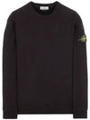 Wappen Patch Crew Neck Cotton Sweatshirt Black - STONE ISLAND - BALAAN 2