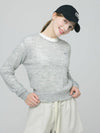 Doyou Know MC Women s High Gauge Hotfix Decorative Round Gray Knit DO6232KT25 1 - DOYOUKNOWMC GOLF WEAR - BALAAN 2