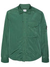 Chrome-R Pocket Over Long Sleeve Shirt Green - CP COMPANY - BALAAN 3