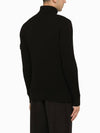 Men's Logo Patch Turtleneck Black - STONE ISLAND - BALAAN 4