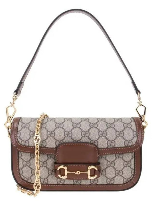 Women's Horsebit 1955 Shoulder Bag Beige - GUCCI - BALAAN 2