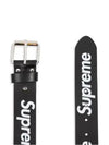 Refit leather belt SS24A27 BLACK - SUPREME - BALAAN 3