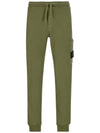 Waffen Patch Cotton Fleece Track Pants Olive - STONE ISLAND - BALAAN 1