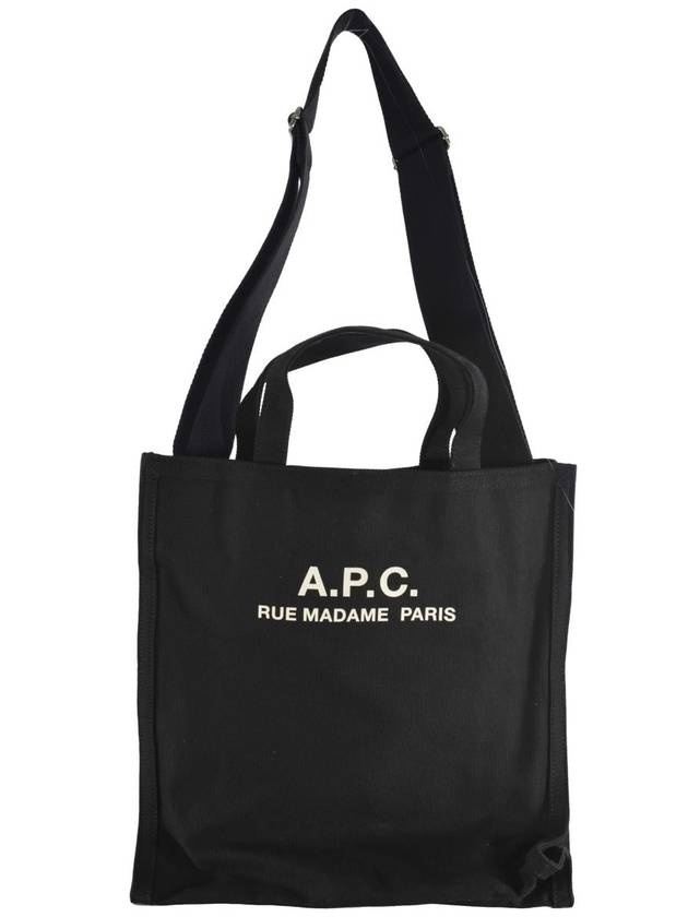 Recovery Logo Printing Cotton Tote Bag Black - A.P.C. - BALAAN 2