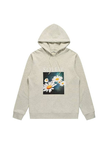 Flower Graphic Hoodie Oatmeal - SOLEW - BALAAN 1