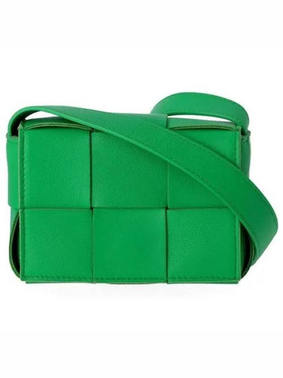 Intrecciato Cassette Small Cross Bag Green - BOTTEGA VENETA - BALAAN 2