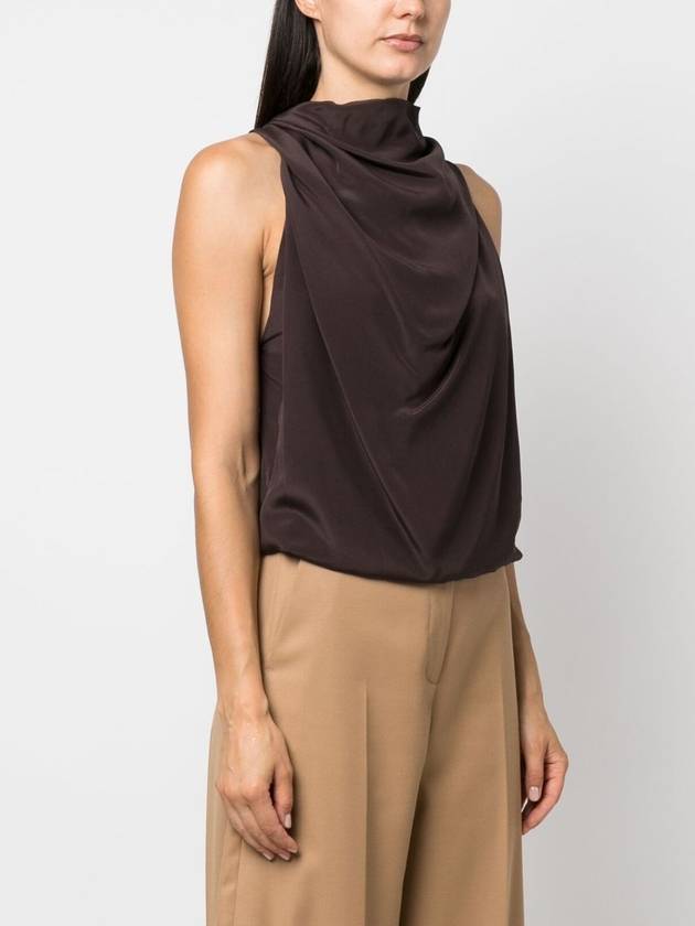 Sleeveless T-Shirt RWTO00115735A23652 Brown - LANVIN - BALAAN 4