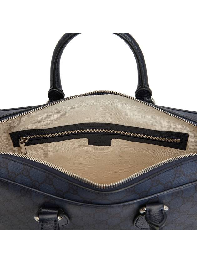 Ophidia Medium GG Briefcase Dark Blue - GUCCI - BALAAN 10