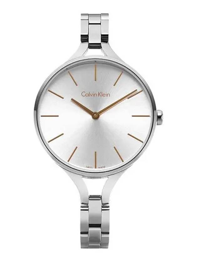 Analog Display Stainless Steel Strap Watch White - CALVIN KLEIN - BALAAN 1