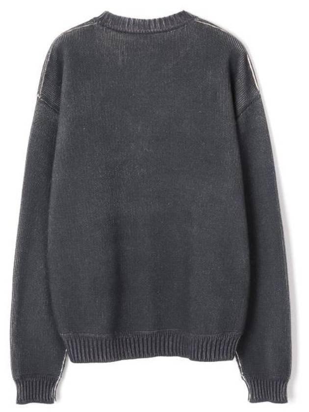 Face Print Knit Top Dark Grey - ACNE STUDIOS - BALAAN 3