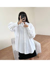 Oversized Shirt IR9790 White WOMENS - ADIDAS - BALAAN 6