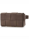 Intrecciato Small Cassette Belt Bag Brown - BOTTEGA VENETA - BALAAN 3