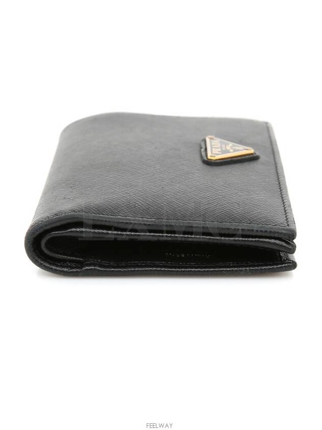 Saffiano Triangle Zipper Medium Wallet 1ML009 - PRADA - BALAAN 5