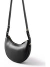 Arque Leather Shoulder Bag Black - PRADA - BALAAN 4