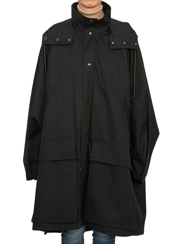 Women's Hooded Raincoat Black - LEMAIRE - BALAAN 3