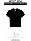 W243TS05708B 3D Flower Back Logo Round Short Sleeve T Shirt Black Men s TEO - WOOYOUNGMI - BALAAN 2