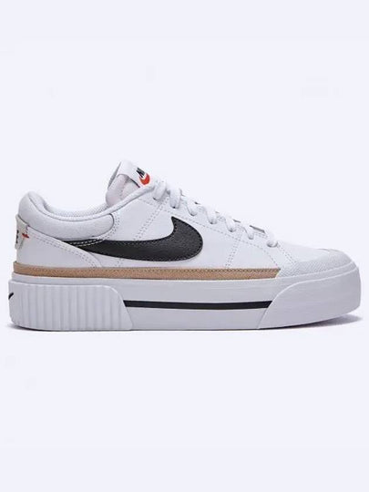 Court Legacy Lift Low Top Sneakers Black White - NIKE - BALAAN 2