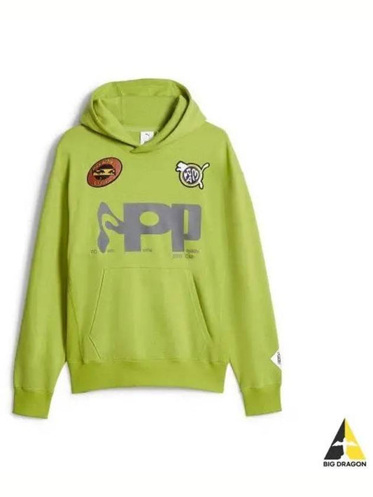 Perks Mini Graphic Hooded Sweatshirt Light Green 622677 78 - PUMA - BALAAN 1