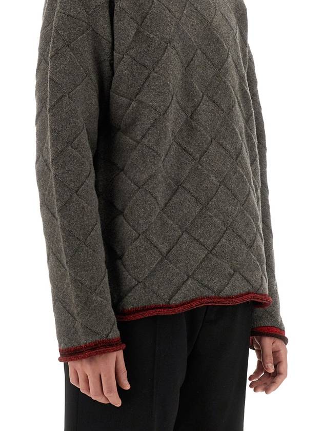 Intrecciato Knit Top Grey - BOTTEGA VENETA - BALAAN 5