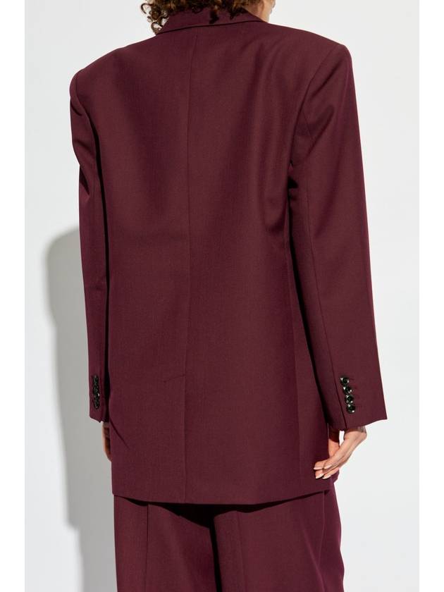 Anine Bing Blazer Sara, Women's, Burgundy - ANINE BING - BALAAN 4