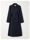 Manuela Virgin Wool Single Coat Navy - MAX MARA - BALAAN 2