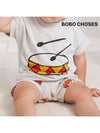 Baby Play the Drum Short Sleeve T Shirt Pants Top and Bottom Set 124AB001 200 - BOBO CHOSES - BALAAN 7