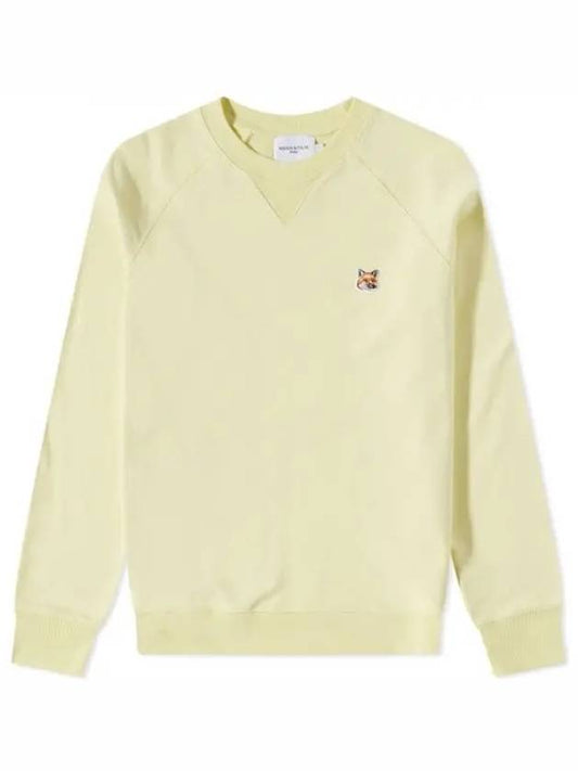 Fox Head Patch Sweatshirt Light Yellow - MAISON KITSUNE - BALAAN 2