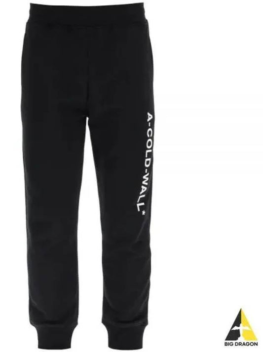 A COLD WALL KNITTED ESSENTIAL LOGO SWEATPANTS ACWMB096 BLACK - A-COLD-WALL - BALAAN 1