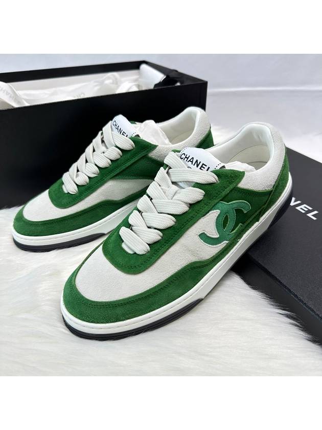 CC logo Jenny sneakers green - CHANEL - BALAAN 1