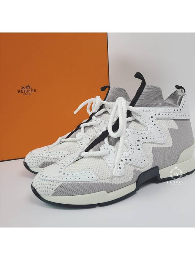 ACTION Action High Top Sneakers Sneakers Gray White 37 H201103Z - HERMES - BALAAN 3