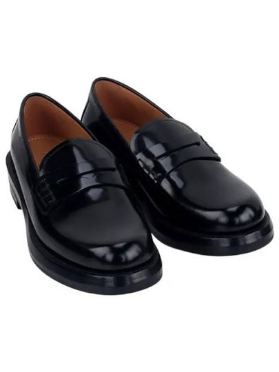 Carlo Polished Calfskin Loafers Black - DIOR - BALAAN 2