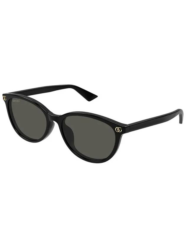 Eyewear GG Logo Square Sunglasses Black Grey - GUCCI - BALAAN 4