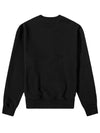 Small Heart Logo Sweatshirt Black - AMI - BALAAN 3