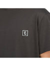 Logo Cotton Short Sleeve T-Shirt Dark Grey - WOOYOUNGMI - BALAAN 10