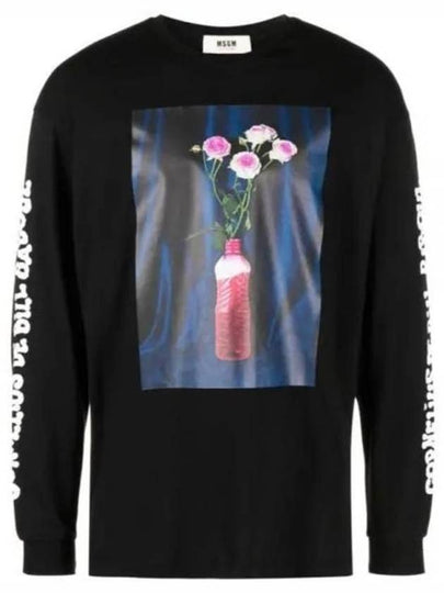 Fantastic Green Cotton Long Sleeve T-Shirt Black - MSGM - BALAAN 2