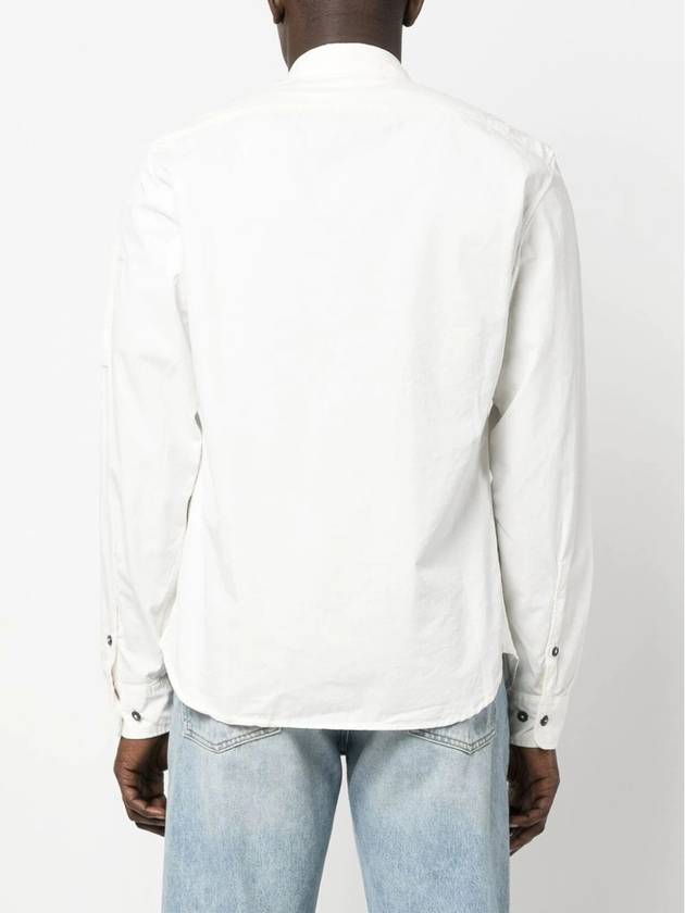 Gabardine Long Sleeve Shirt Ivory - CP COMPANY - BALAAN 3