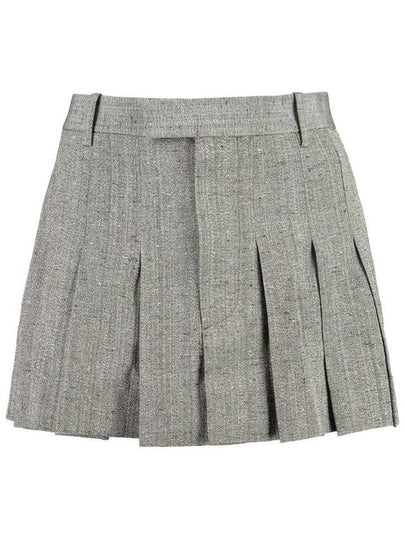 Women's Mini Pleated Skirt Beige - BOTTEGA VENETA - BALAAN 2