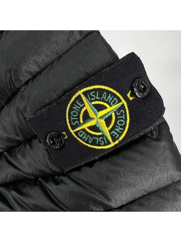 Room Woven Padded Hood Jumper Black L Size - STONE ISLAND - BALAAN 4