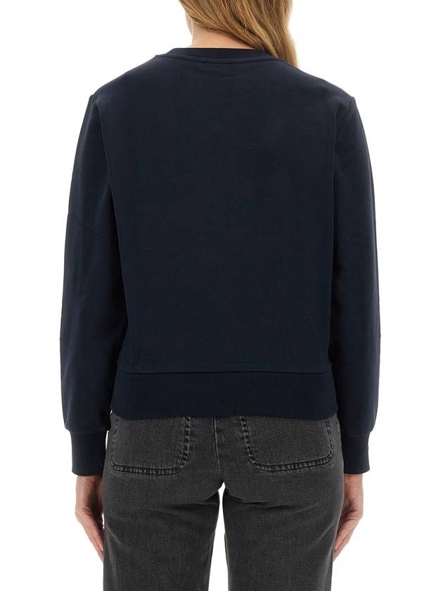 Rue Madame Cotton Sweatshirt Navy - A.P.C. - BALAAN 4