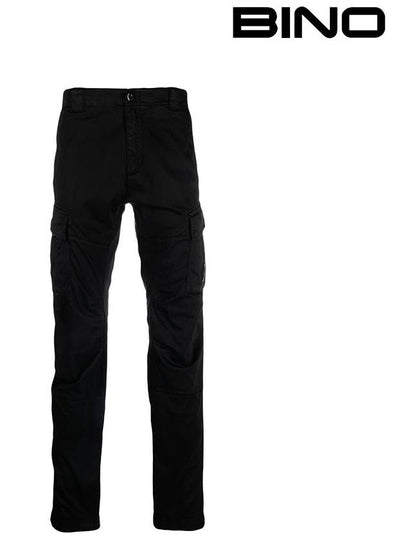 Lens Wappen Cargo Straight Pants Black - CP COMPANY - BALAAN 2