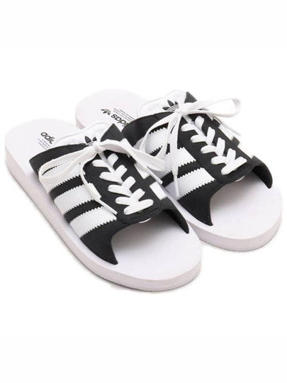 Gazelle Beach Slippers Black White - ADIDAS - BALAAN 2