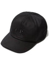 11th Anniversary Logo Embroidered Ball Cap Black - CP COMPANY - BALAAN.